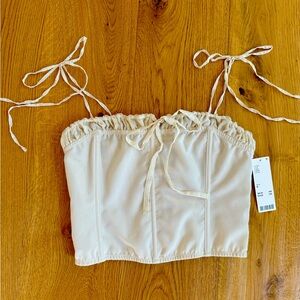 Out From Under Cream Corsette NWT